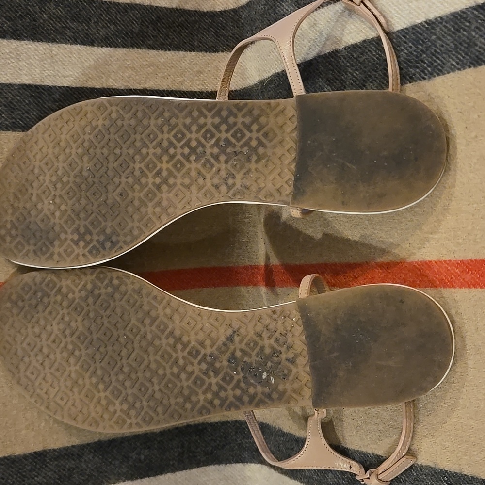 Tory Burch Miller Fringe T Strap Sandal Sz 10M - Picture 3 of 7